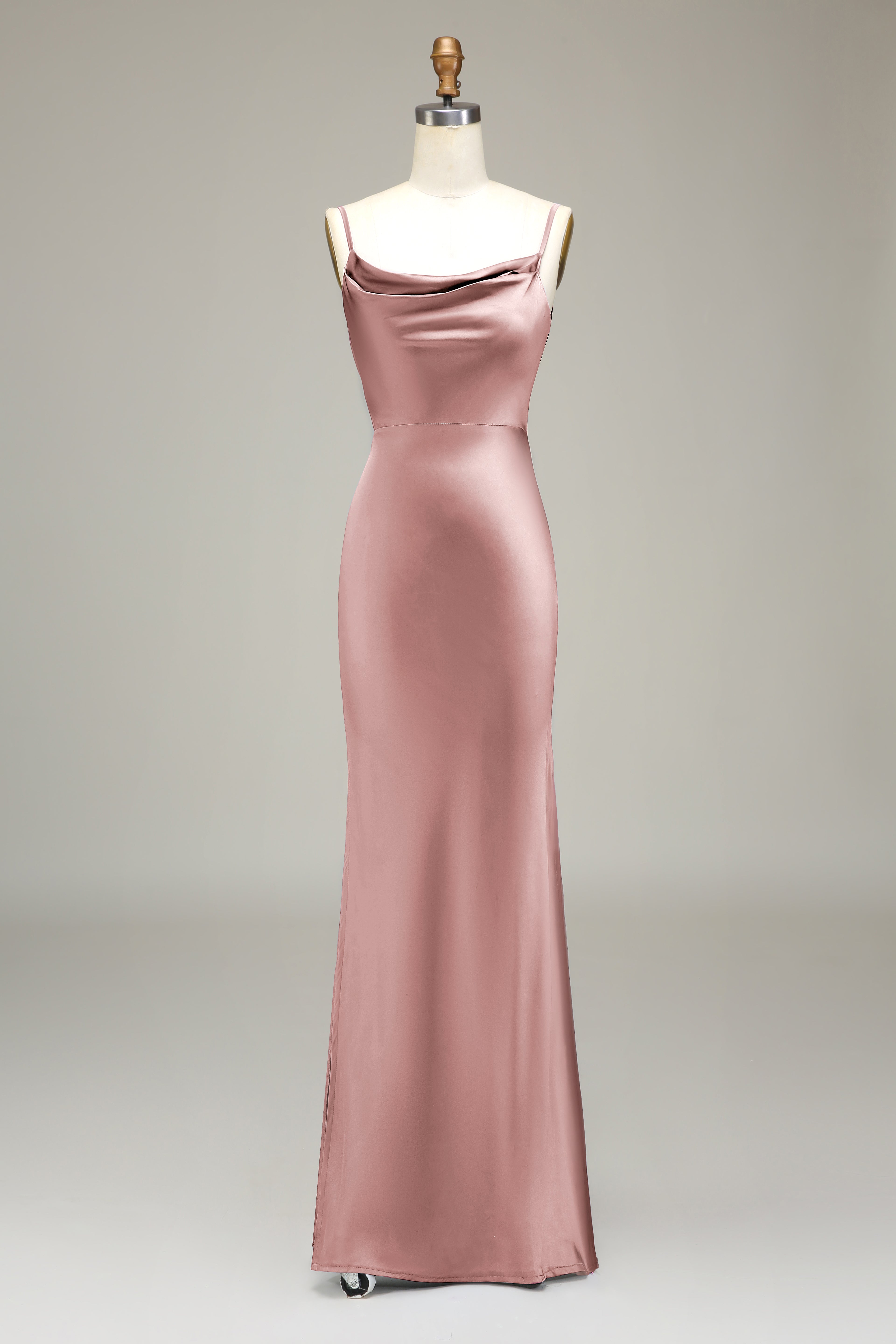 WEDTREND Women Dark Green Bridesmaid Dress Sheath Spaghetti Straps Long Satin Wedding Guest Dress WEDTREND Women Dark Green Bridesmaid Dress Sheath Spaghetti Straps Long Satin Wedding Guest Dress