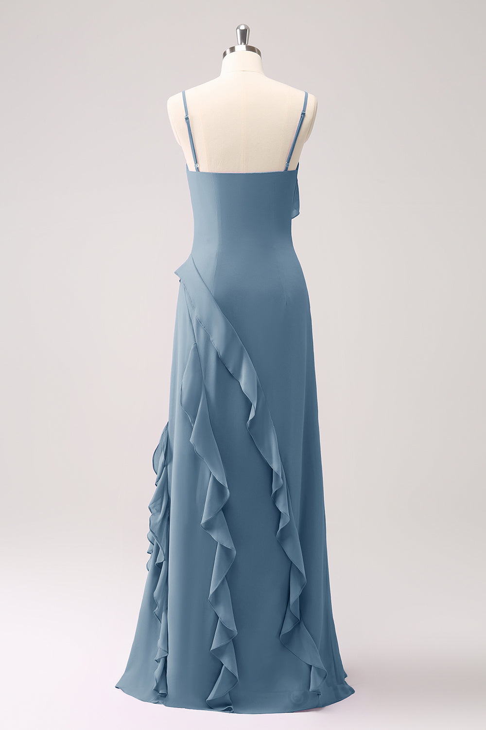 Wedtrend Women Sheath Bridesmaid Dress with Slit Spaghetti Straps Ruffle Long Wedding Party Guest Dress WEDTREND Wedtrend Women Sheath Bridesmaid Dress with Slit Spaghetti Straps Ruffle Long Wedding Party Guest Dress WEDTREND