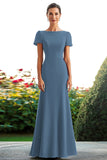 Black Bateau Neck A Line Mother Of The Bride Dress