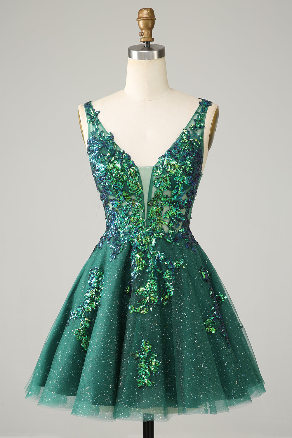 Wedtrend Women Sparkly Dark Green Short Homecoming Dress A Line Glitter Cocktail Dress with Sequins WEDTREND Wedtrend Women Sparkly Dark Green Short Homecoming Dress A Line Glitter Cocktail Dress with Sequins WEDTREND
