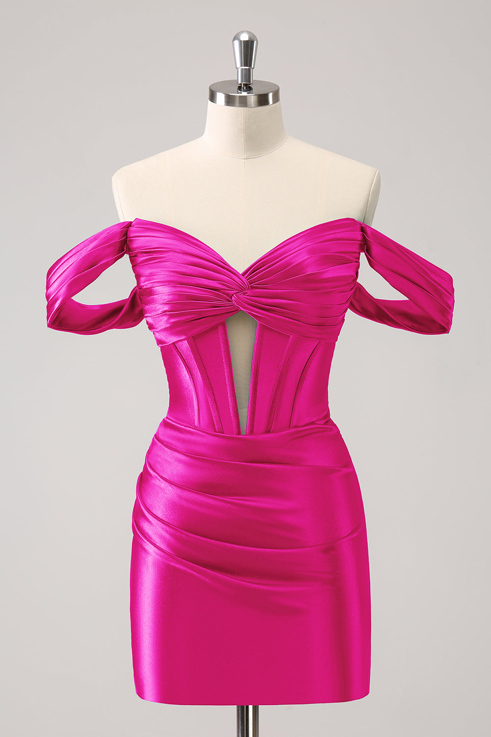 Wedtrend Women Stylish Fuchsia Homecoming Dress Bodycon Off The Shoulder Hollow Out Corset Cocktail Dress WEDTREND Wedtrend Women Stylish Fuchsia Homecoming Dress Bodycon Off The Shoulder Hollow Out Corset Cocktail Dress WEDTREND