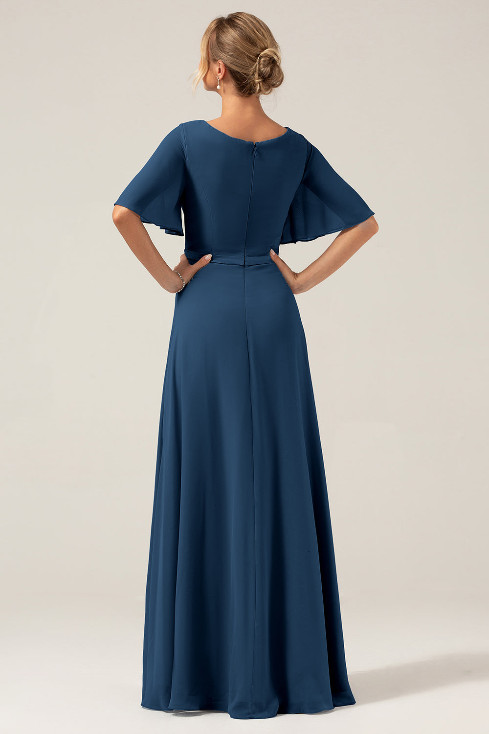 navy mother of the bride dresses short Navy Blue Sheath Lace Mother Of The Bride Dress with Sequined Short Sleeves Wholesale #E4840