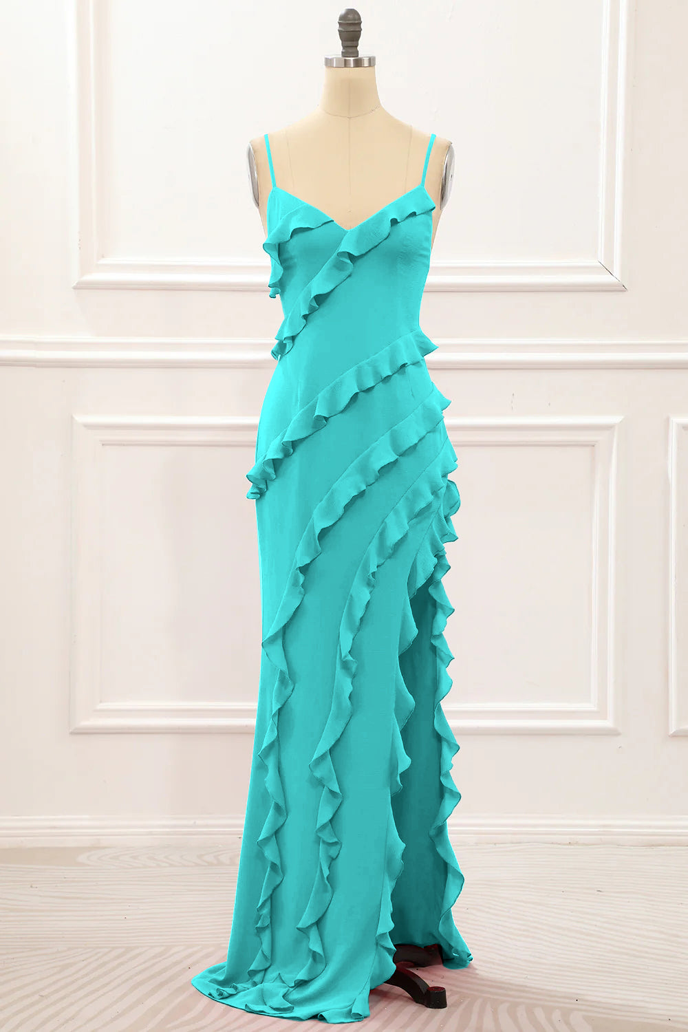 Wedtrend Women Jade Mermaid Bridesmaids Mermaid Spaghetti Straps Tiered Chiffon Floor Length Bridesmaid Dress Wedding Party Formal Dress WEDTREND Wedtrend Women Jade Mermaid Bridesmaids Mermaid Spaghetti Straps Tiered Chiffon Floor Length Bridesmaid Dress Wedding Party Formal Dress WEDTREND