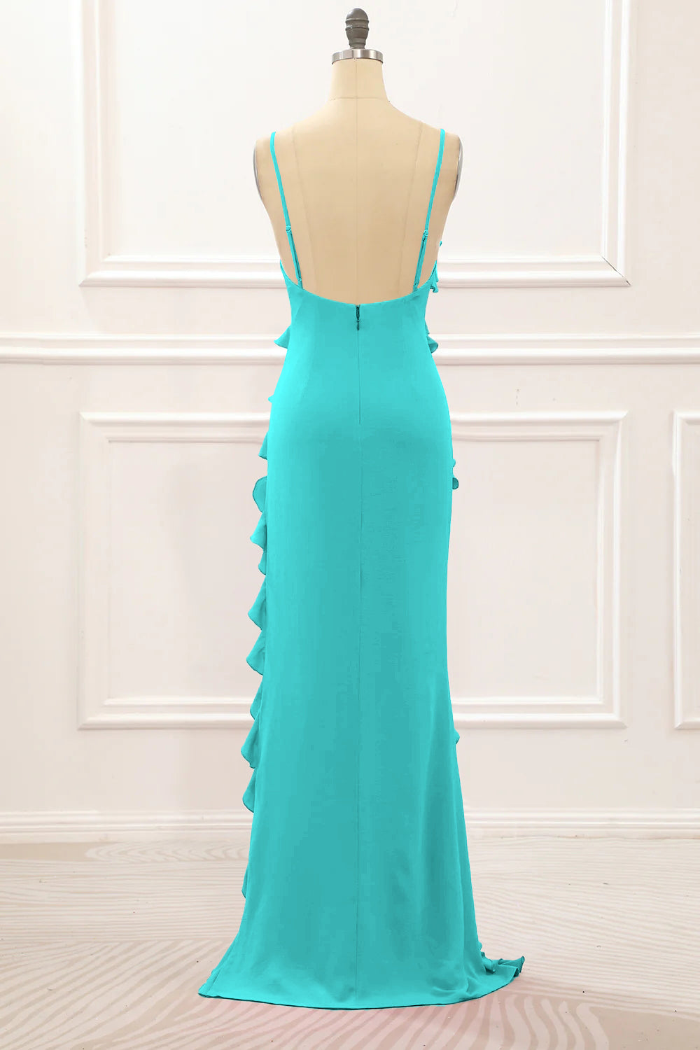 Wedtrend Women Jade Mermaid Bridesmaids Mermaid Spaghetti Straps Tiered Chiffon Floor Length Bridesmaid Dress Wedding Party Formal Dress, Jade Wedtrend Women Jade Mermaid Bridesmaids Mermaid Spaghetti Straps Tiered Chiffon Floor Length Bridesmaid Dress Wedding Party Formal Dress, Jade