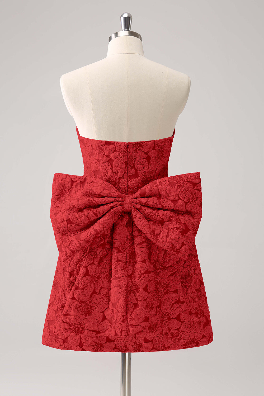 Wedtrend Women Cute Hot Pink Mini Floral Homecoming Dress with Bow A Line Strapless Print Cocktail Dress WEDTREND Wedtrend Women Cute Hot Pink Mini Floral Homecoming Dress with Bow A Line Strapless Print Cocktail Dress WEDTREND