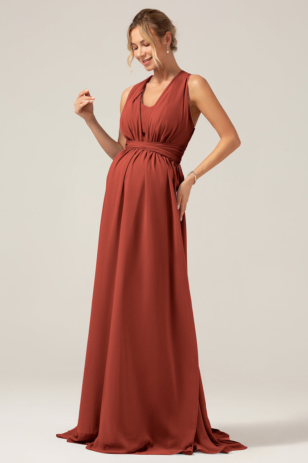 rust maternity bridesmaid dress Rust Maternity Bridesmaid Dresses