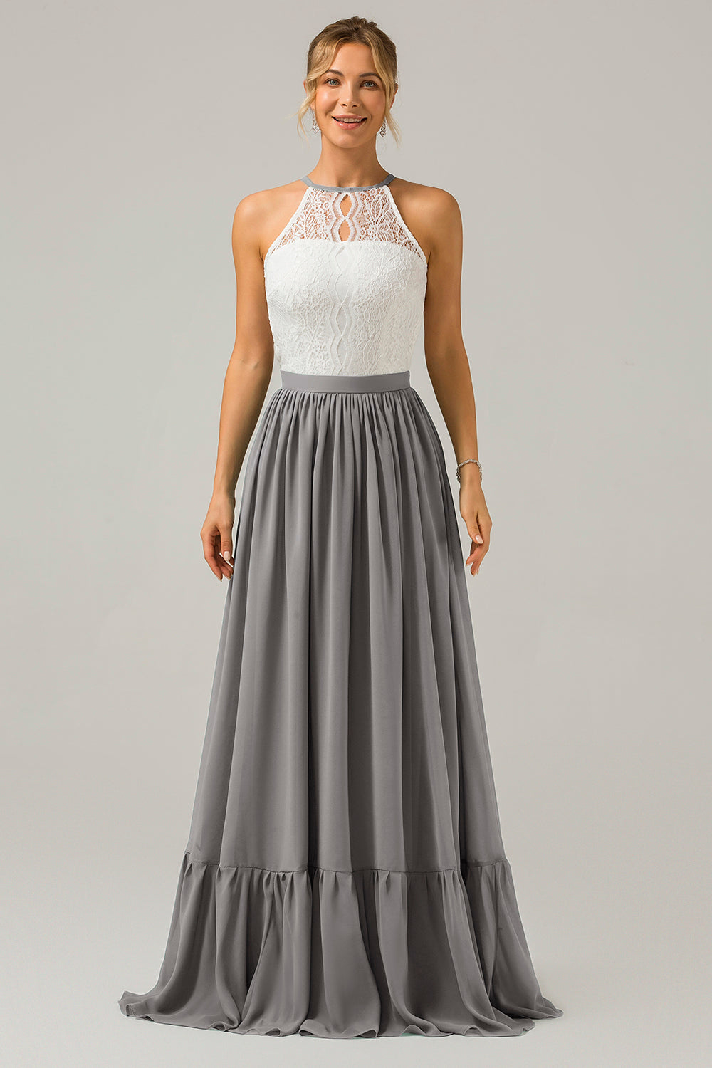 Wedtrend Women Bridesmaid Dress With Lace A-Line Spaghetti Straps Pleated Long Wedding Party Dress WEDTREND Wedtrend Women Bridesmaid Dress With Lace A-Line Spaghetti Straps Pleated Long Wedding Party Dress WEDTREND