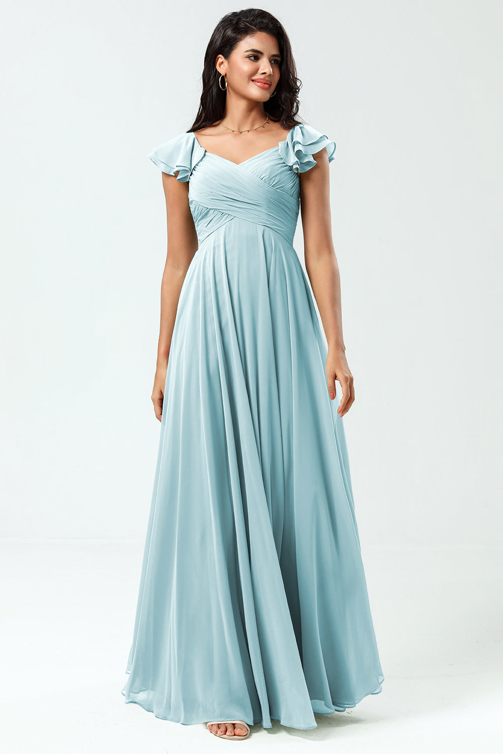 Wedtrend Women Chiffon Bridesmaids Tiered Lace-Up Back Cross A Line Floor Length Bridesmaid Dress Wedding Party Formal Dress WEDTREND Wedtrend Women Chiffon Bridesmaids Tiered Lace-Up Back Cross A Line Floor Length Bridesmaid Dress Wedding Party Formal Dress WEDTREND