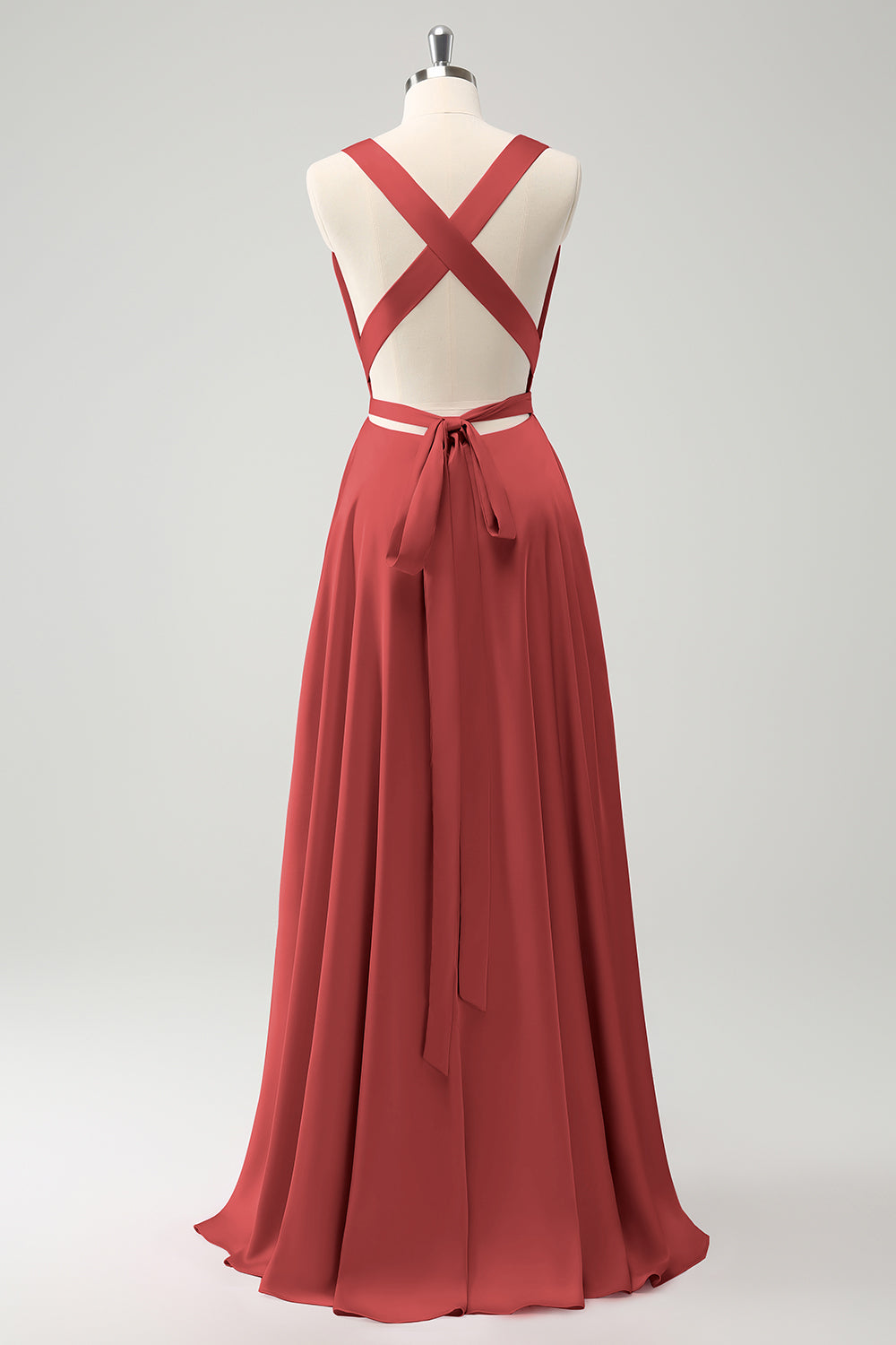 Wedtrend Women Pink Bridesmaid Dress with Slit A Line Deep V Neck Backless Long Wedding Party Dress, Burgundy / US10 Wedtrend Women Pink Bridesmaid Dress with Slit A Line Deep V Neck Backless Long Wedding Party Dress, Burgundy / US10
