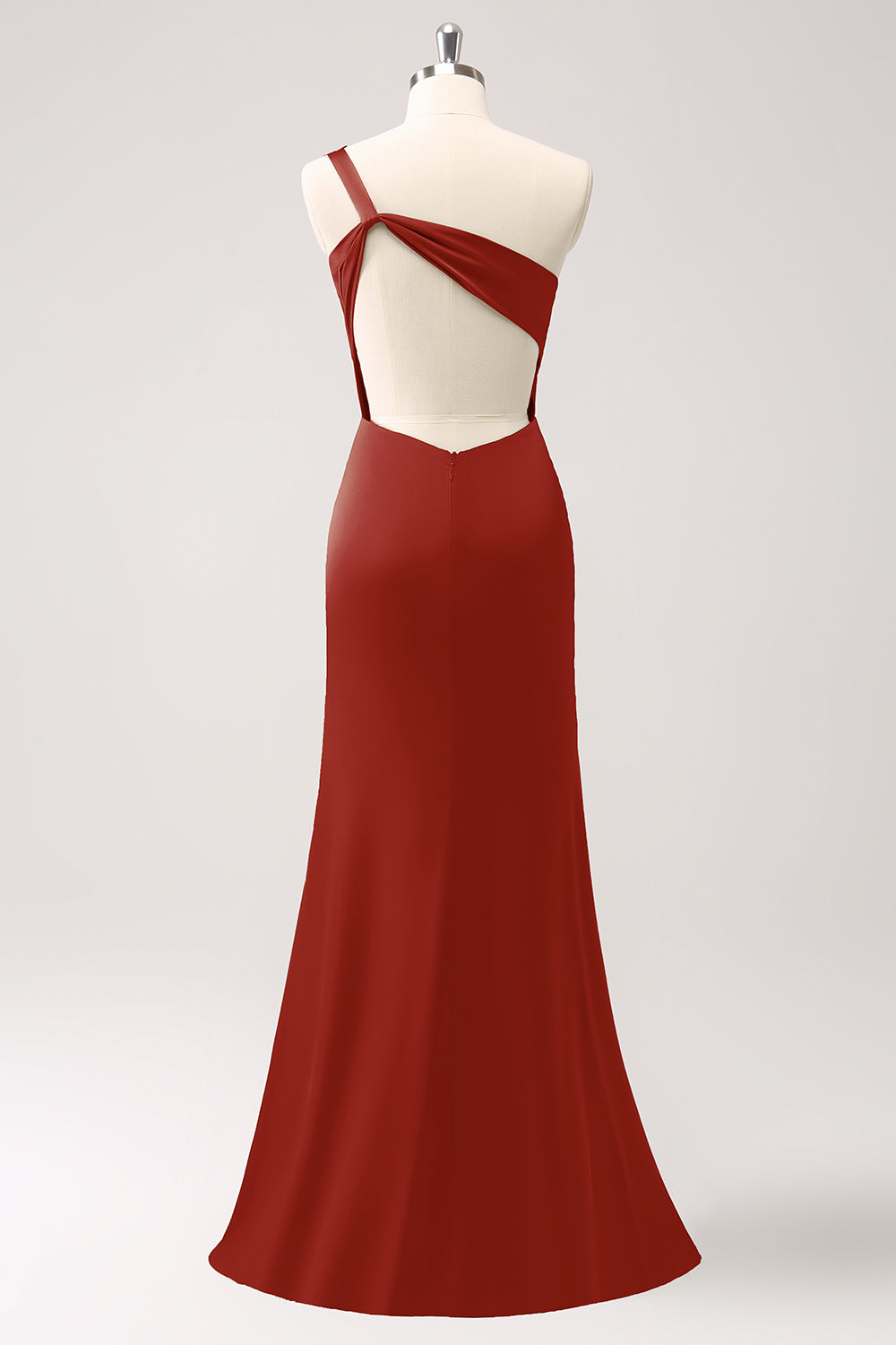 Wedtrend Women Elegant Bridesmaid Dress with Slit Mermaid One Shoulder Pleated Backless Wedding Party Guest Dress WEDTREND Wedtrend Women Elegant Bridesmaid Dress with Slit Mermaid One Shoulder Pleated Backless Wedding Party Guest Dress WEDTREND