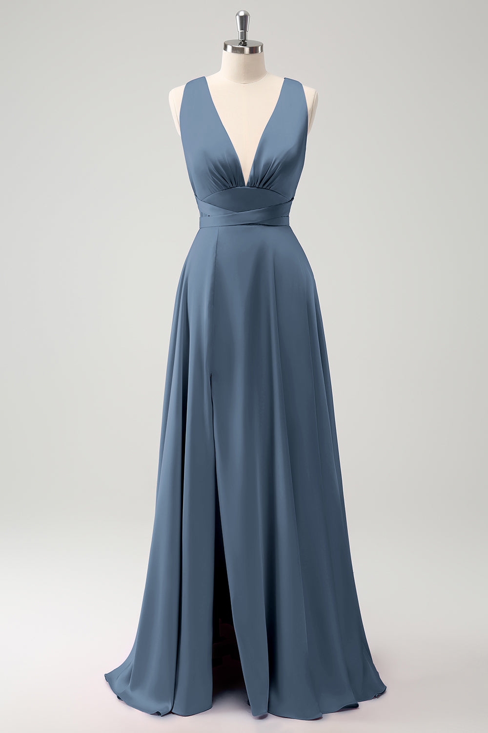 Wedtrend Women Burgundy Bridesmaid Dress with Slit A Line Deep V Neck Backless Long Wedding Guest Dress WEDTREND Wedtrend Women Burgundy Bridesmaid Dress with Slit A Line Deep V Neck Backless Long Wedding Guest Dress WEDTREND