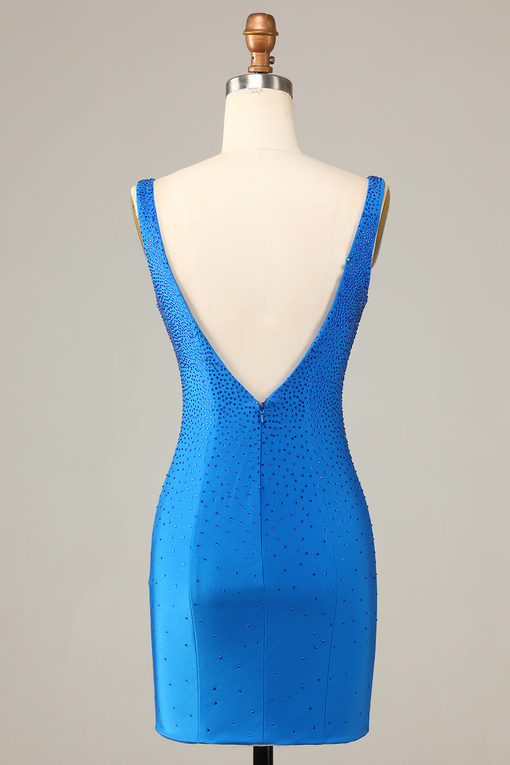 Wedtrend Women Blue Short Homecoming Dress Sheath Deep V Neck Short Prom Cocktail Dress with Beading WEDTREND Wedtrend Women Blue Short Homecoming Dress Sheath Deep V Neck Short Prom Cocktail Dress with Beading WEDTREND