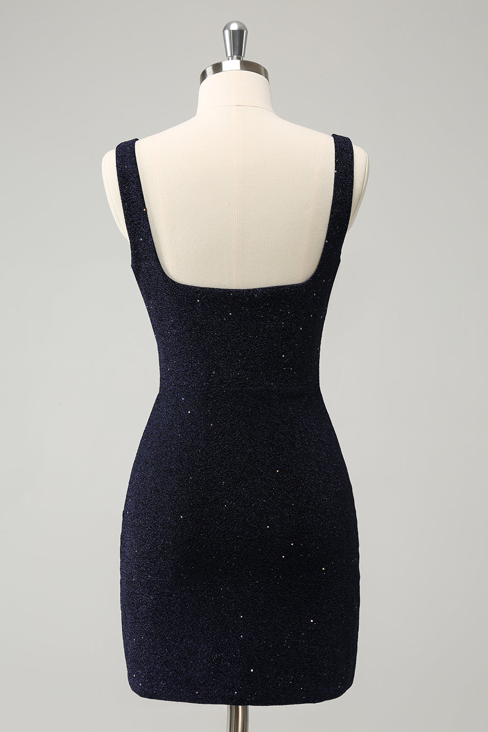 Wedtrend Women Chic Dark Blue Bodycon Short Homecoming Dress with Slit Square Neck Cocktail Party Dress WEDTREND Wedtrend Women Chic Dark Blue Bodycon Short Homecoming Dress with Slit Square Neck Cocktail Party Dress WEDTREND