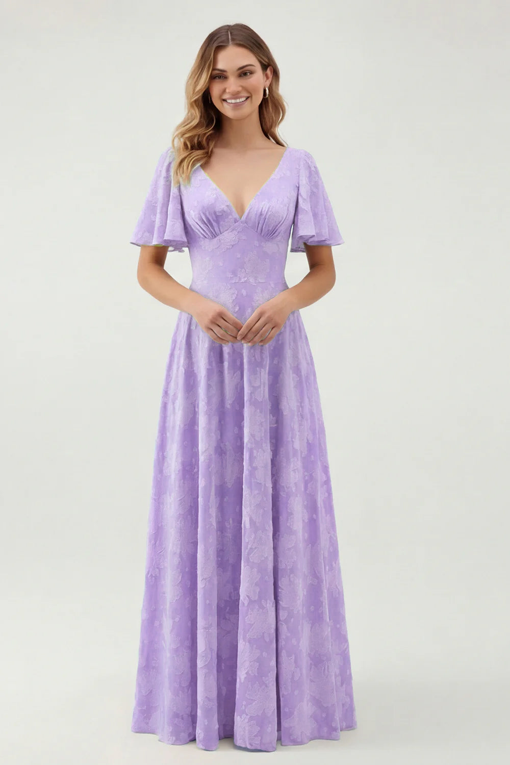 WEDTREND Women Sage Green Floral Wedding Guest Dress with Flutter Sleeves Jacquard A Line Maxi Dress with Bow Back WEDTREND Women Sage Green Floral Wedding Guest Dress with Flutter Sleeves Jacquard A Line Maxi Dress with Bow Back