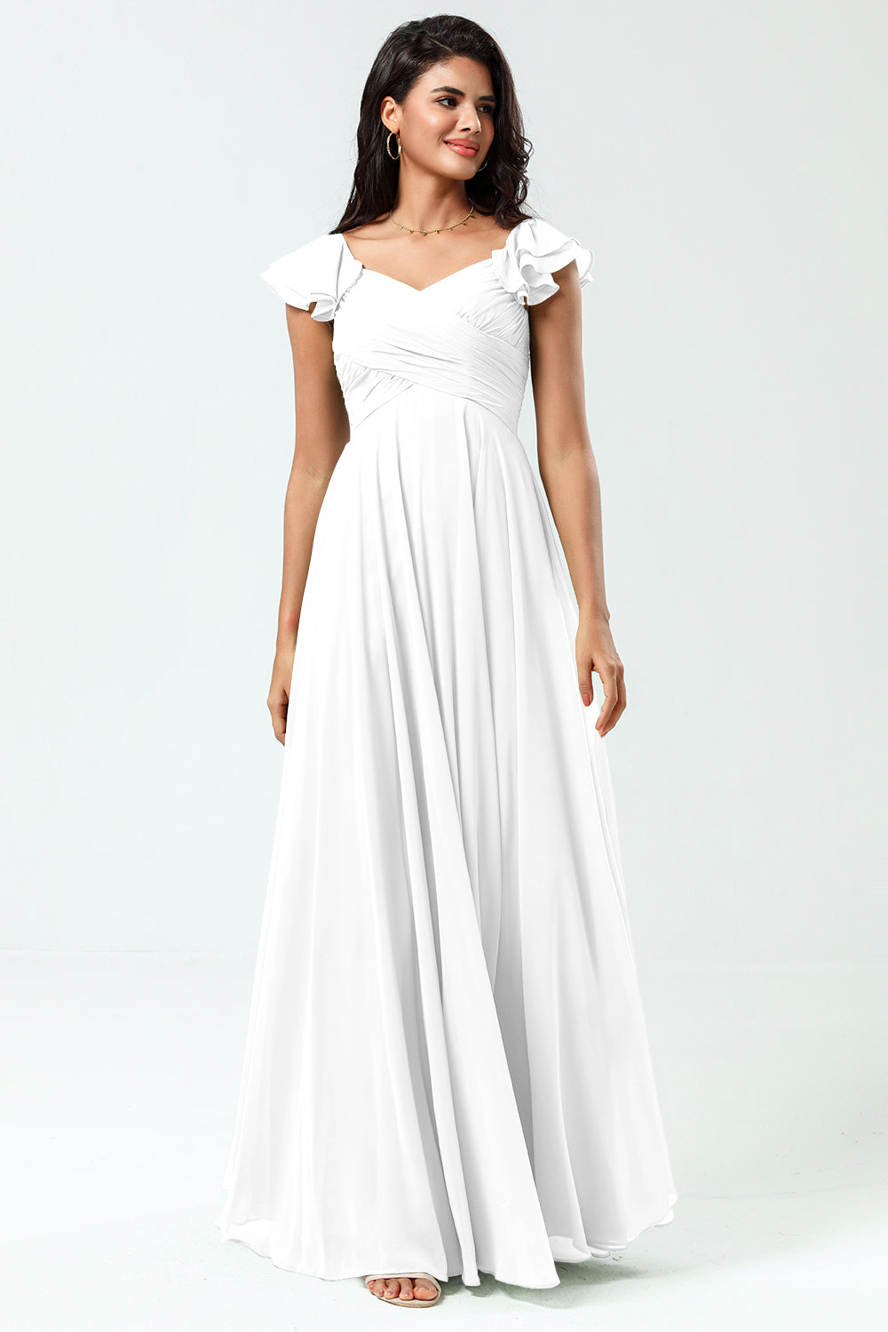 Wedtrend Women Chiffon Bridesmaids Tiered Lace-Up Back Cross A Line Floor Length Bridesmaid Dress Wedding Party Formal Dress WEDTREND Wedtrend Women Chiffon Bridesmaids Tiered Lace-Up Back Cross A Line Floor Length Bridesmaid Dress Wedding Party Formal Dress WEDTREND