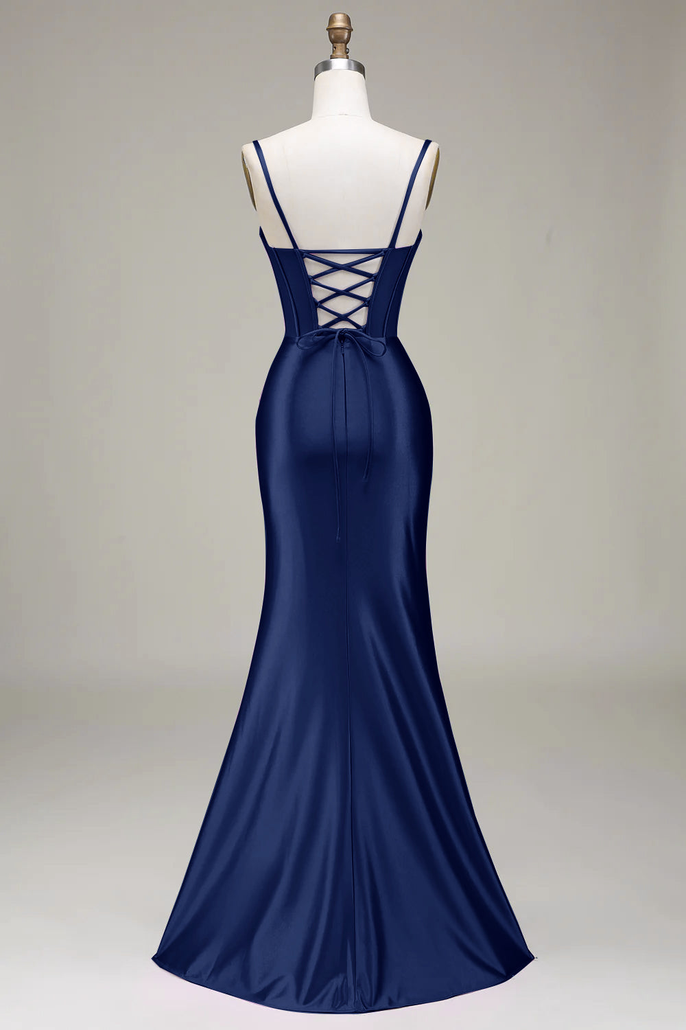Wedtrend Women Royal Blue Prom Dress Mermaid Spaghetti Straps Corset Evening Dress with Split Front WEDTREND Wedtrend Women Royal Blue Prom Dress Mermaid Spaghetti Straps Corset Evening Dress with Split Front WEDTREND