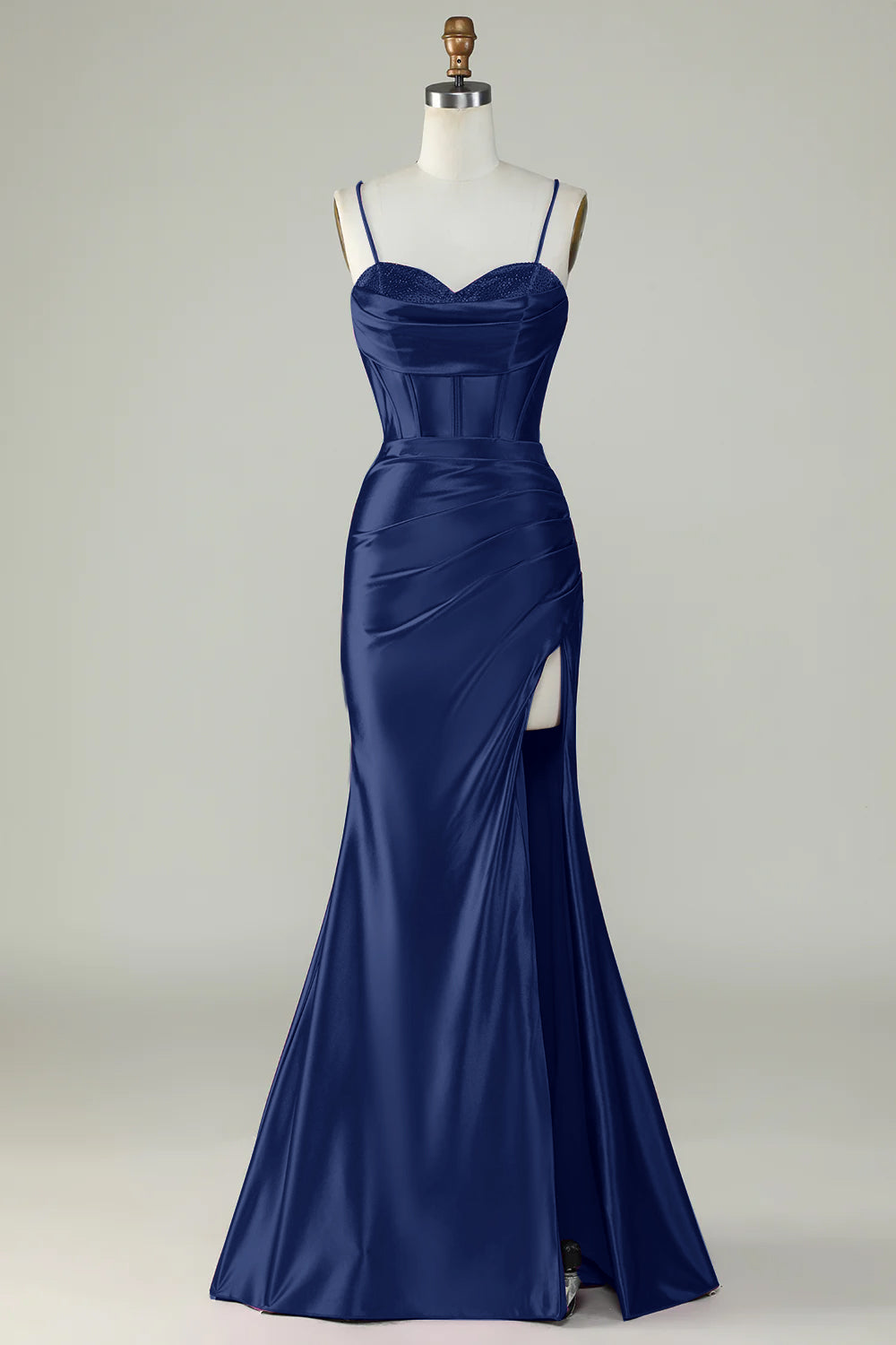 Wedtrend Women Royal Blue Prom Dress Mermaid Spaghetti Straps Long Formal Dress With Slit WEDTREND Wedtrend Women Royal Blue Prom Dress Mermaid Spaghetti Straps Long Formal Dress With Slit WEDTREND