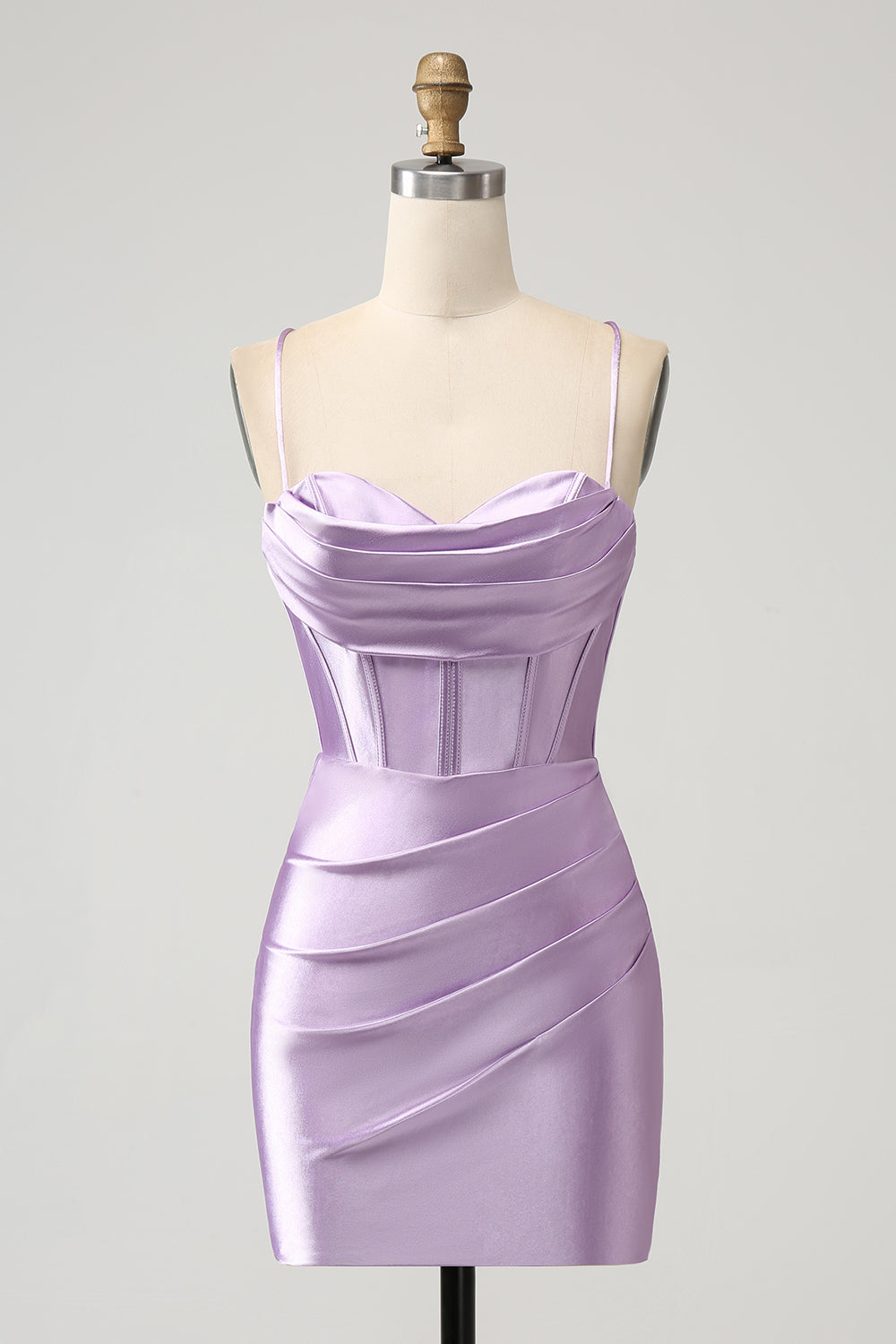 Purple Satin Homecoming Dress Lilac Silk Satin A-line V-neck Spaghetti Straps Short Homecoming Dresses, MH607 Purple Satin Homecoming Dress Lilac Silk Satin A-line V-neck Spaghetti Straps Short Homecoming Dresses, MH607