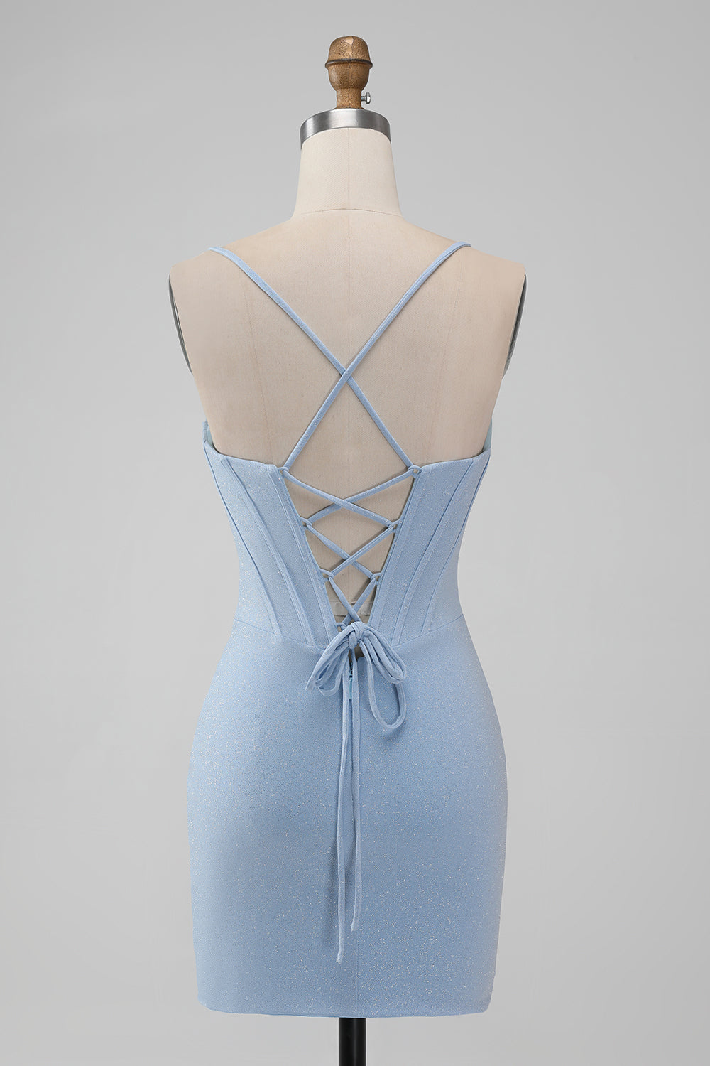 Wedtrend Women Light Blue Homecoming Dress Corset Spaghetti Straps Short Prom Dress WEDTREND Wedtrend Women Light Blue Homecoming Dress Corset Spaghetti Straps Short Prom Dress WEDTREND