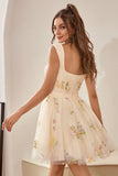 Cute Black A Line Sweetheart Corset Short Homecoming Dress