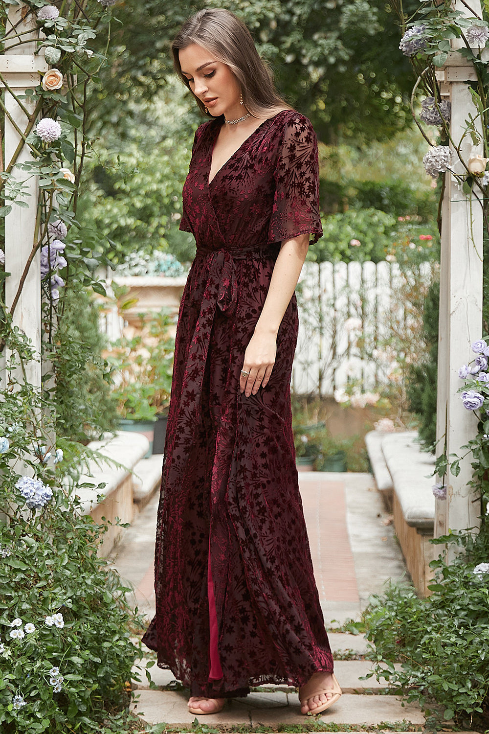 velvet bridesmaid dresses rust Burnt Orange Bridesmaid Dress Velvet Size Small
