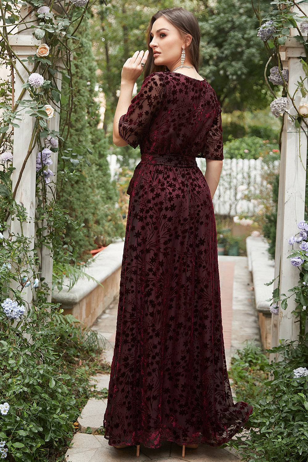 rust velvet bridesmaid dresses Velvet Mermaid Bridesmaid Dresses Leg Slit Lisposa
