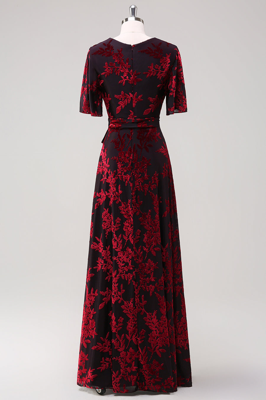 Shop Floral Burnout Velvet Dress Online - Wedtrend WEDTREND Shop Floral Burnout Velvet Dress Online - Wedtrend WEDTREND