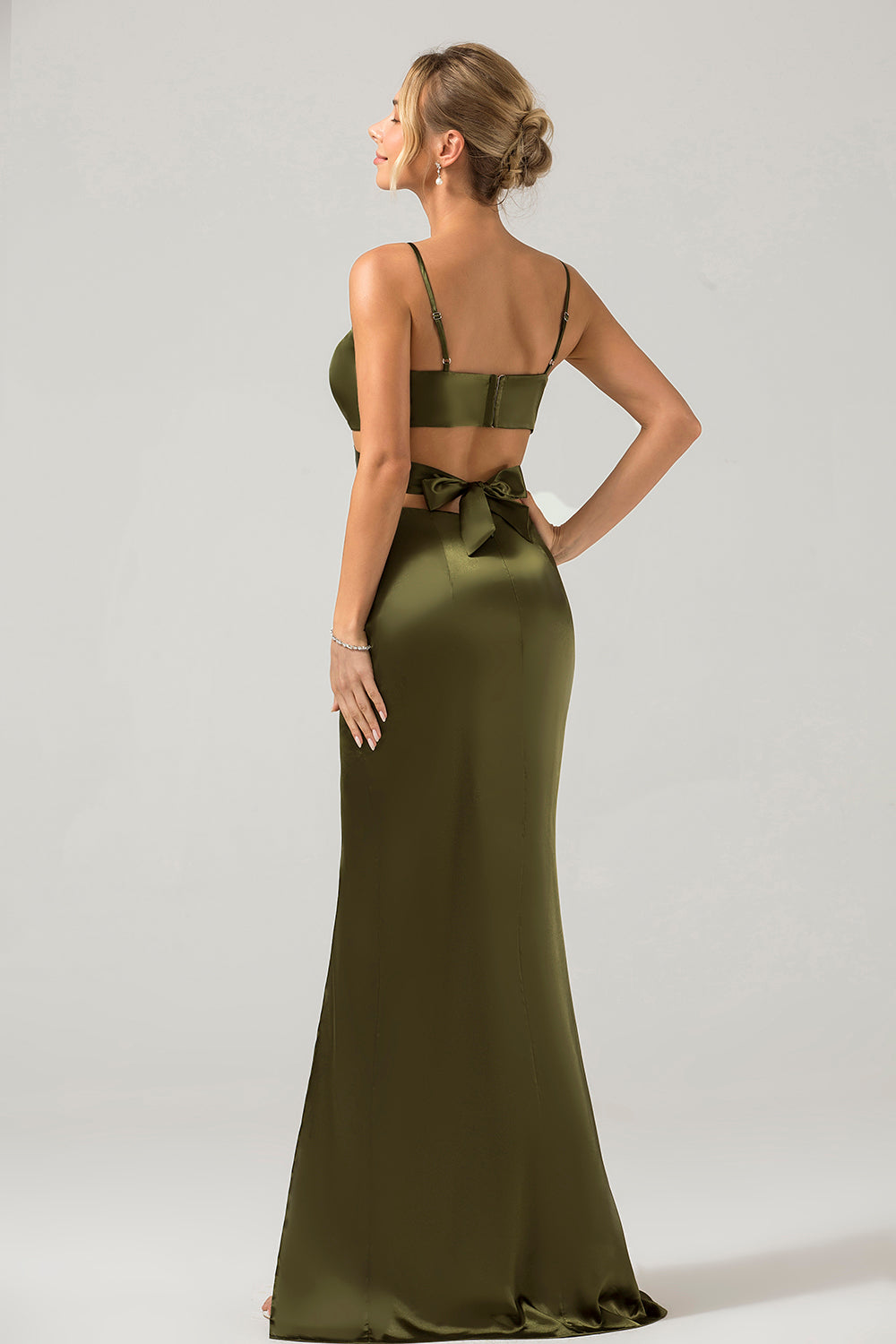 Olive sheath dress hot sale