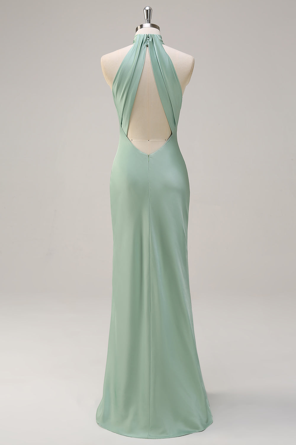 Wedtrend Women Agave Long Bridesmaid Dress with Open Back Sheath Halter Satin Floor Length Wedding Guest Dress WEDTREND Wedtrend Women Agave Long Bridesmaid Dress with Open Back Sheath Halter Satin Floor Length Wedding Guest Dress WEDTREND