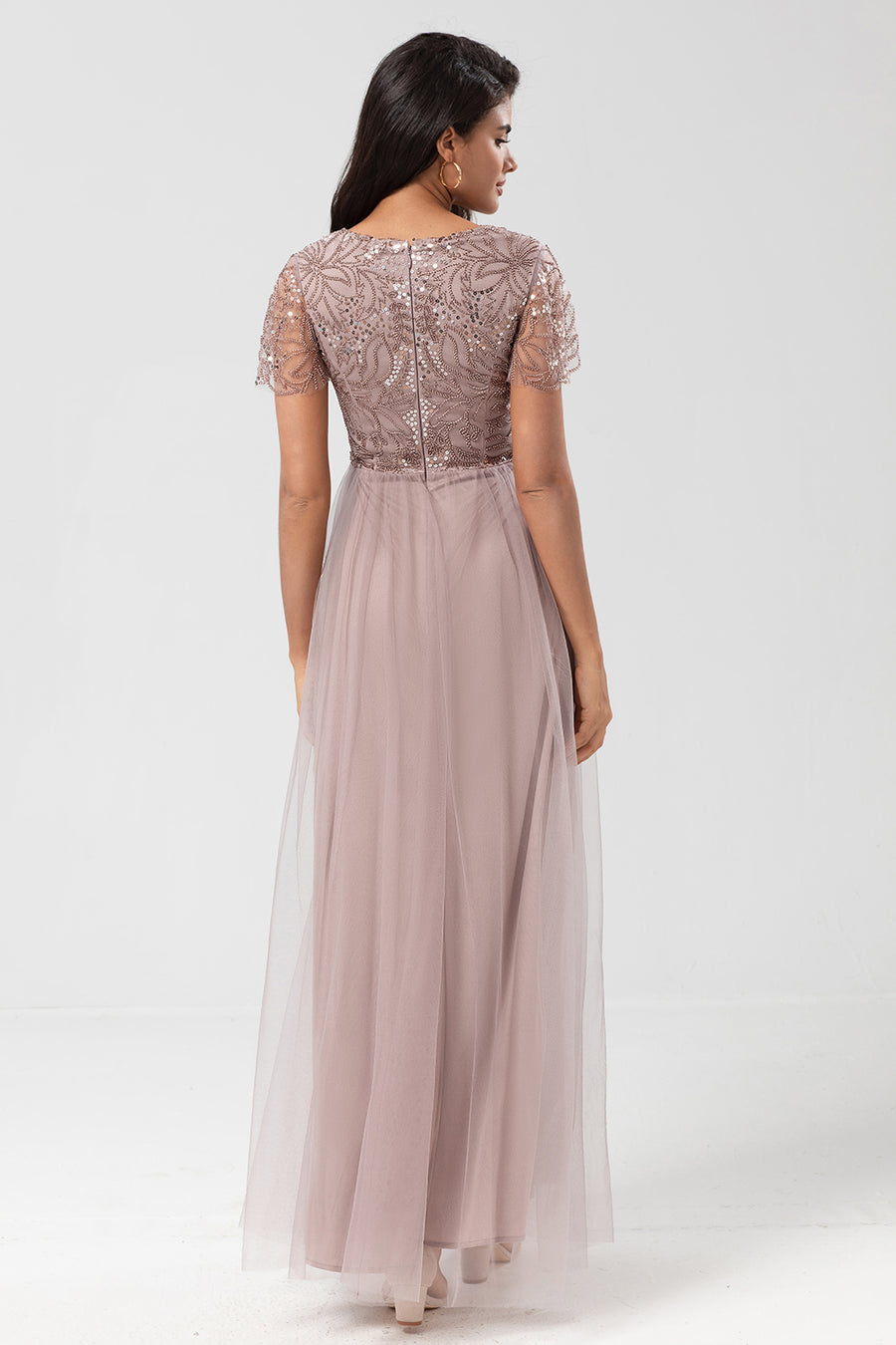 green emerald velvet dress Sale Ready-to-Ship Sequin Bridesmaid Dress