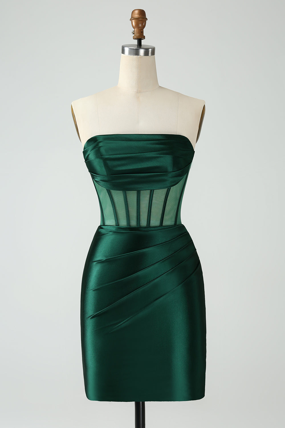 Wedtrend Women Dark Green Bodycon Homecoming Dress Corset Strapless Short Prom Dress WEDTREND Wedtrend Women Dark Green Bodycon Homecoming Dress Corset Strapless Short Prom Dress WEDTREND