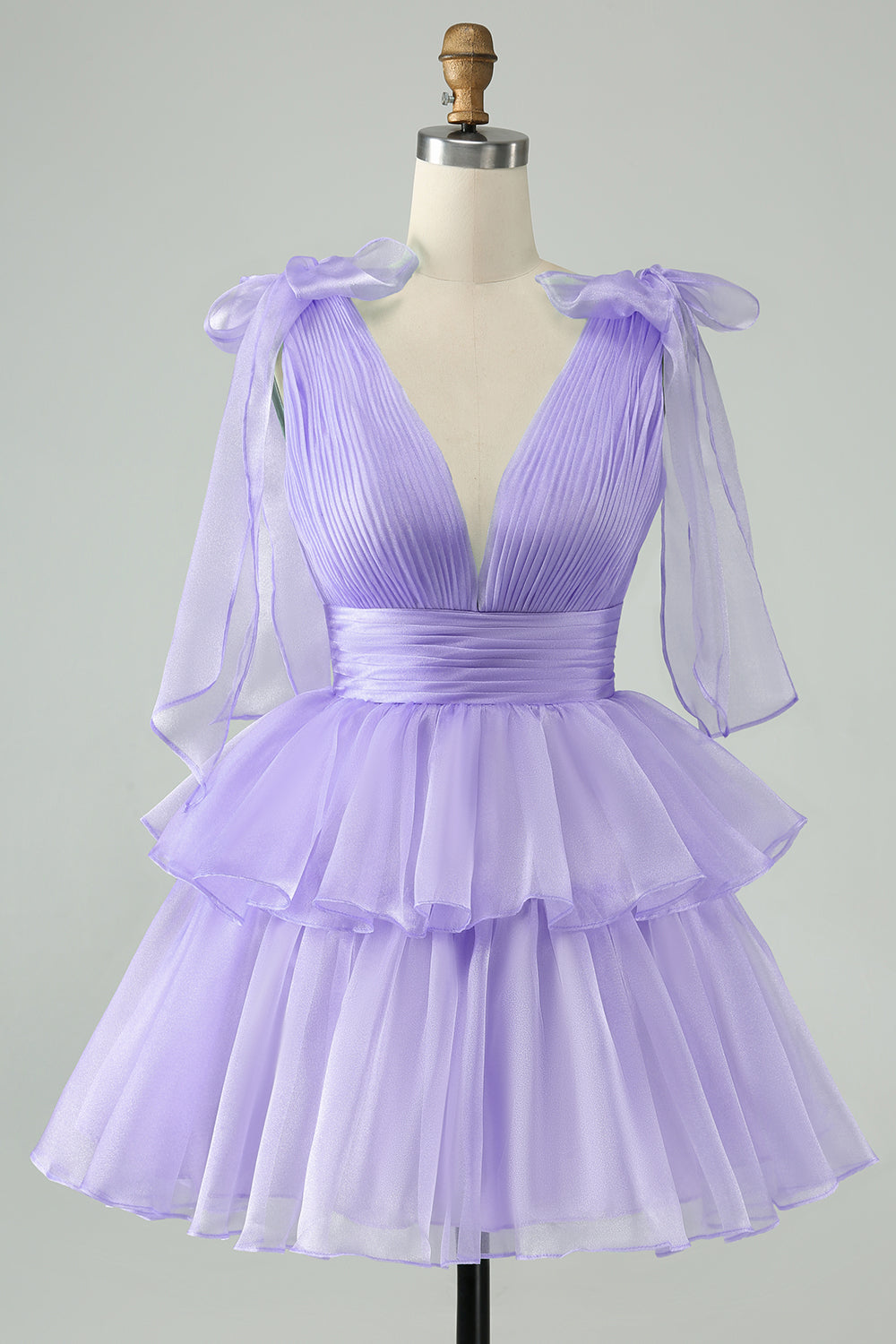 Wedtrend Women Cute Sky Blue Tiered Homecoming Dress A Line V Neck Backless Pleated Short Prom Dress WEDTREND Wedtrend Women Cute Sky Blue Tiered Homecoming Dress A Line V Neck Backless Pleated Short Prom Dress WEDTREND