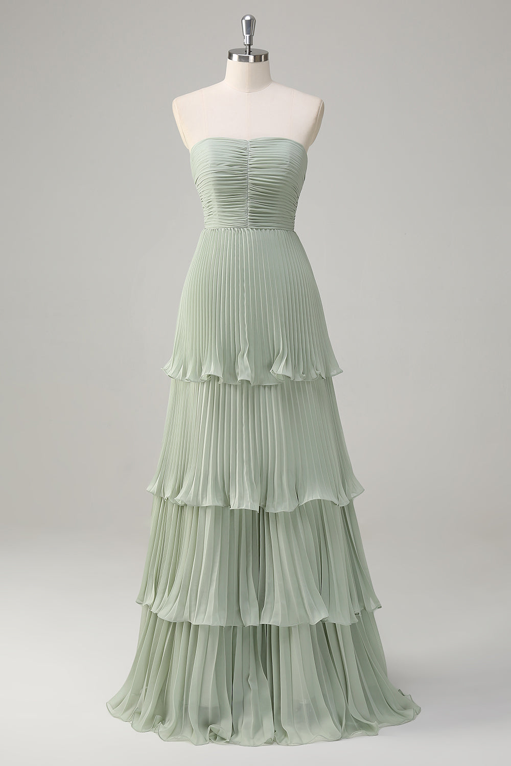 Wedtrend Women Dusty Sage Long Bridesmaid Dress A-Line Sweetheart Tiered Chiffon Green Wedding Party Dress WEDTREND Wedtrend Women Dusty Sage Long Bridesmaid Dress A-Line Sweetheart Tiered Chiffon Green Wedding Party Dress WEDTREND