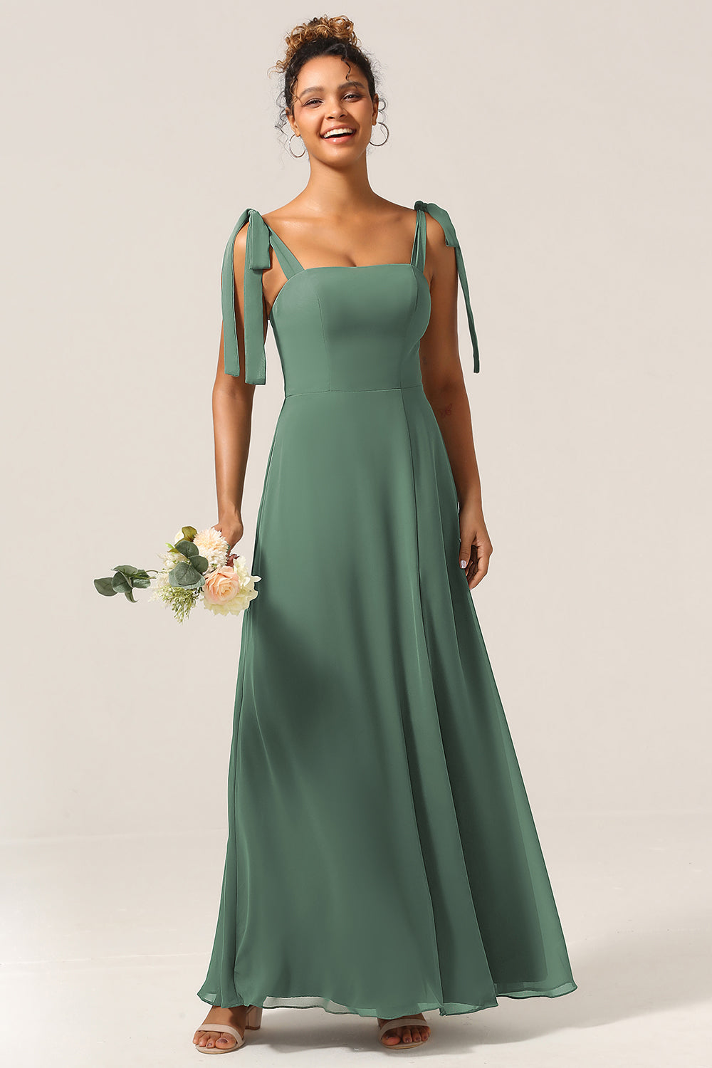 eucalyptus green wedding guest dress Eucalyptus Bridesmaid Dress Matte Satin Size Small