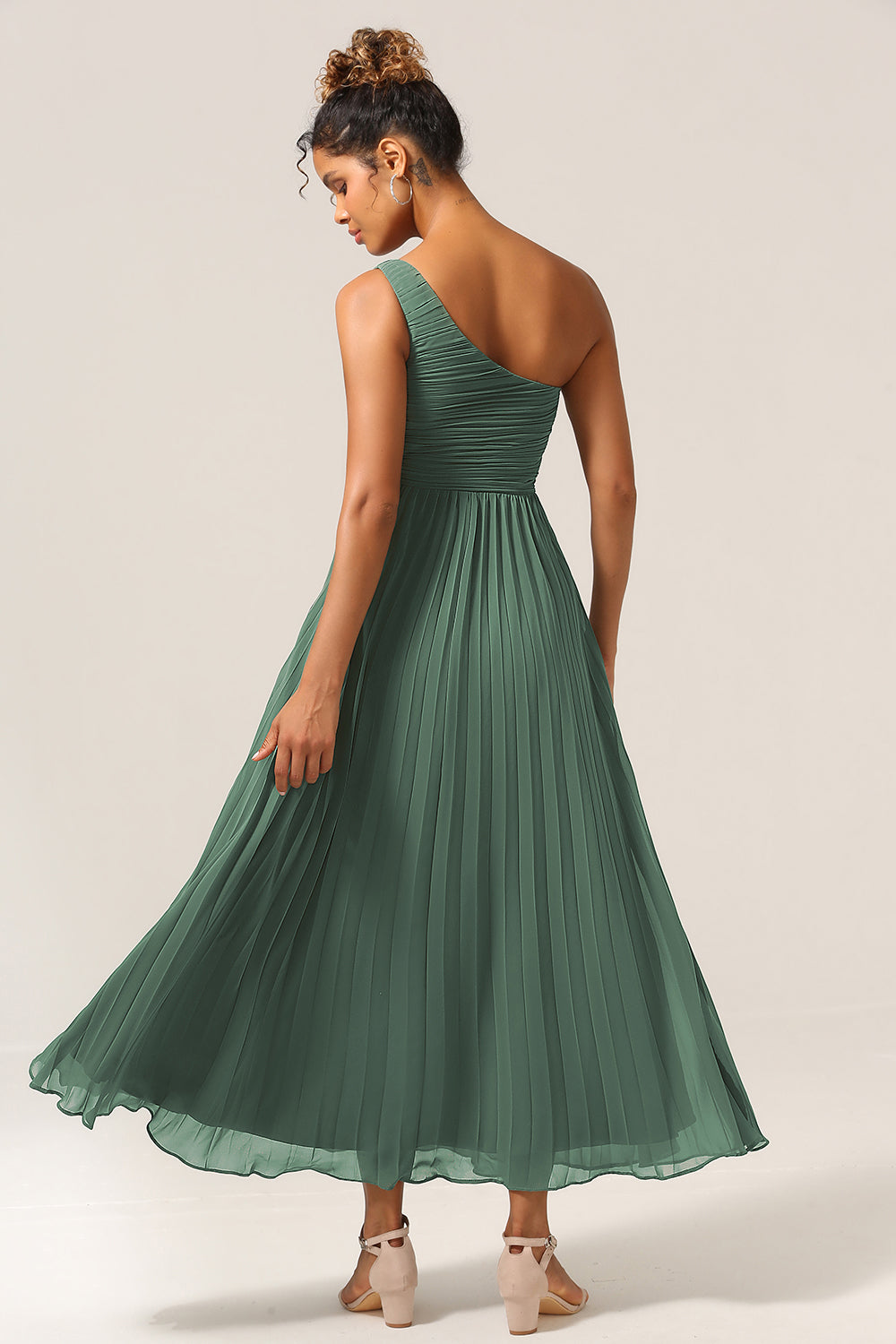Wedtrend Women Plus Size Eucalyptus Long Bridesmaid Dress One Shoulder A Line Ruched Wedding Guest Dress, Eucalyptus / US18W Wedtrend Women Plus Size Eucalyptus Long Bridesmaid Dress One Shoulder A Line Ruched Wedding Guest Dress, Eucalyptus / US18W