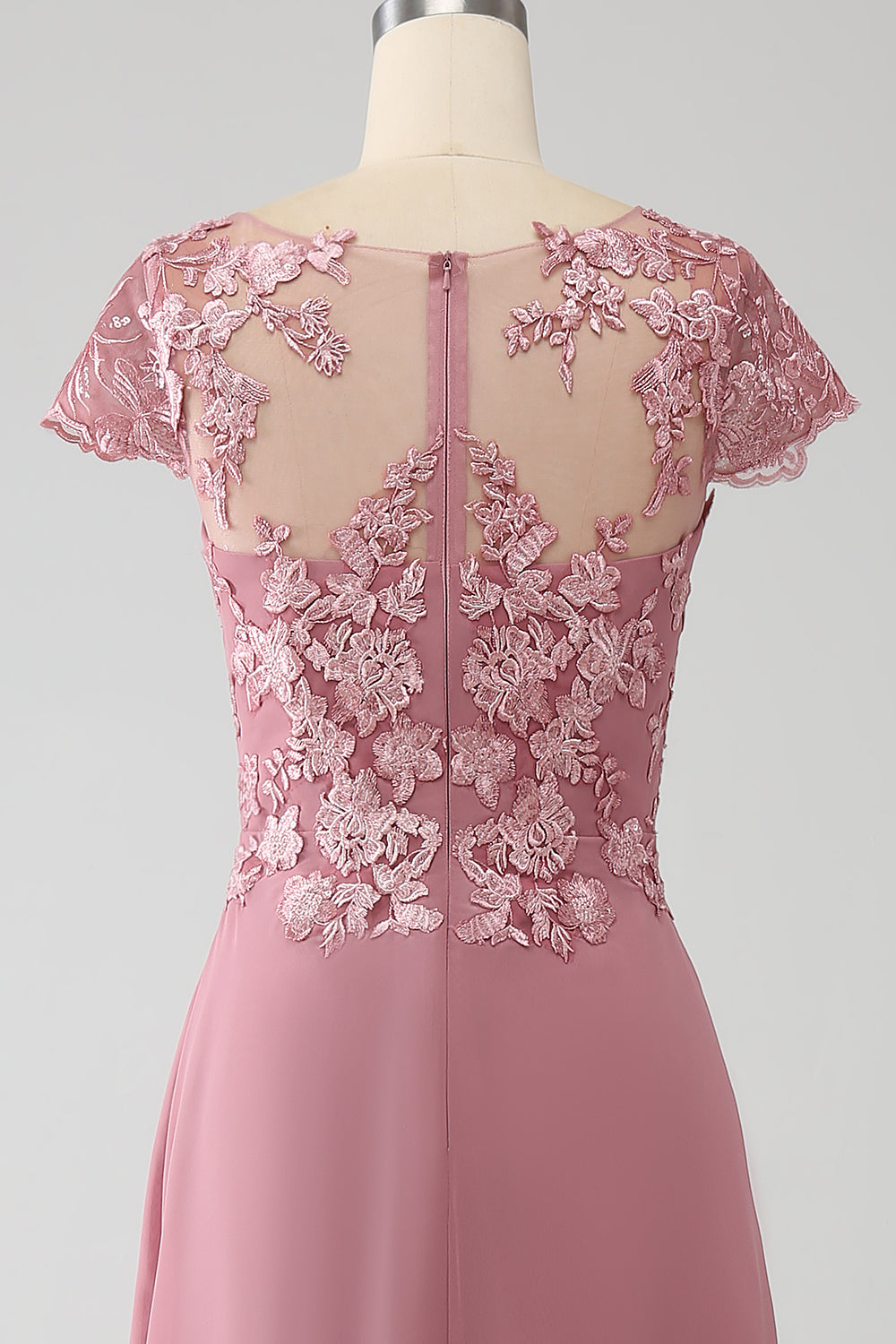 Wedtrend Women Dusty Rose Formal Dress A-Line Tea-Length Mother of the Bride Dress With Appliques WEDTREND Wedtrend Women Dusty Rose Formal Dress A-Line Tea-Length Mother of the Bride Dress With Appliques WEDTREND