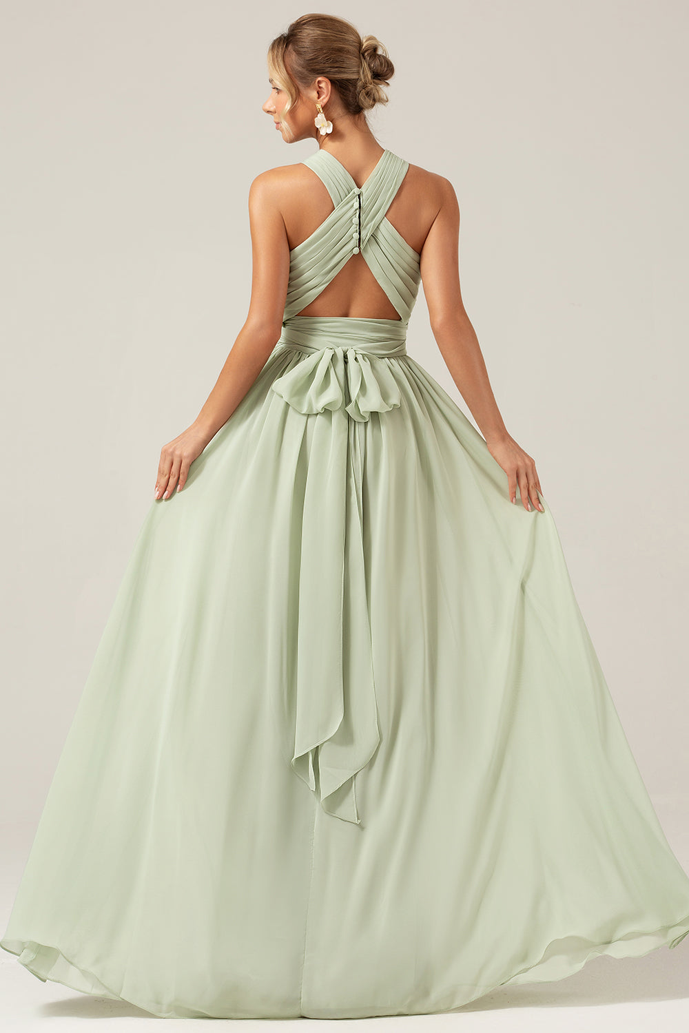 Wedtrend Women Dusty Sage Bridesmaid Dress A Line Spaghetti Straps Pleated Maternity Wedding Party Dress WEDTREND Wedtrend Women Dusty Sage Bridesmaid Dress A Line Spaghetti Straps Pleated Maternity Wedding Party Dress WEDTREND