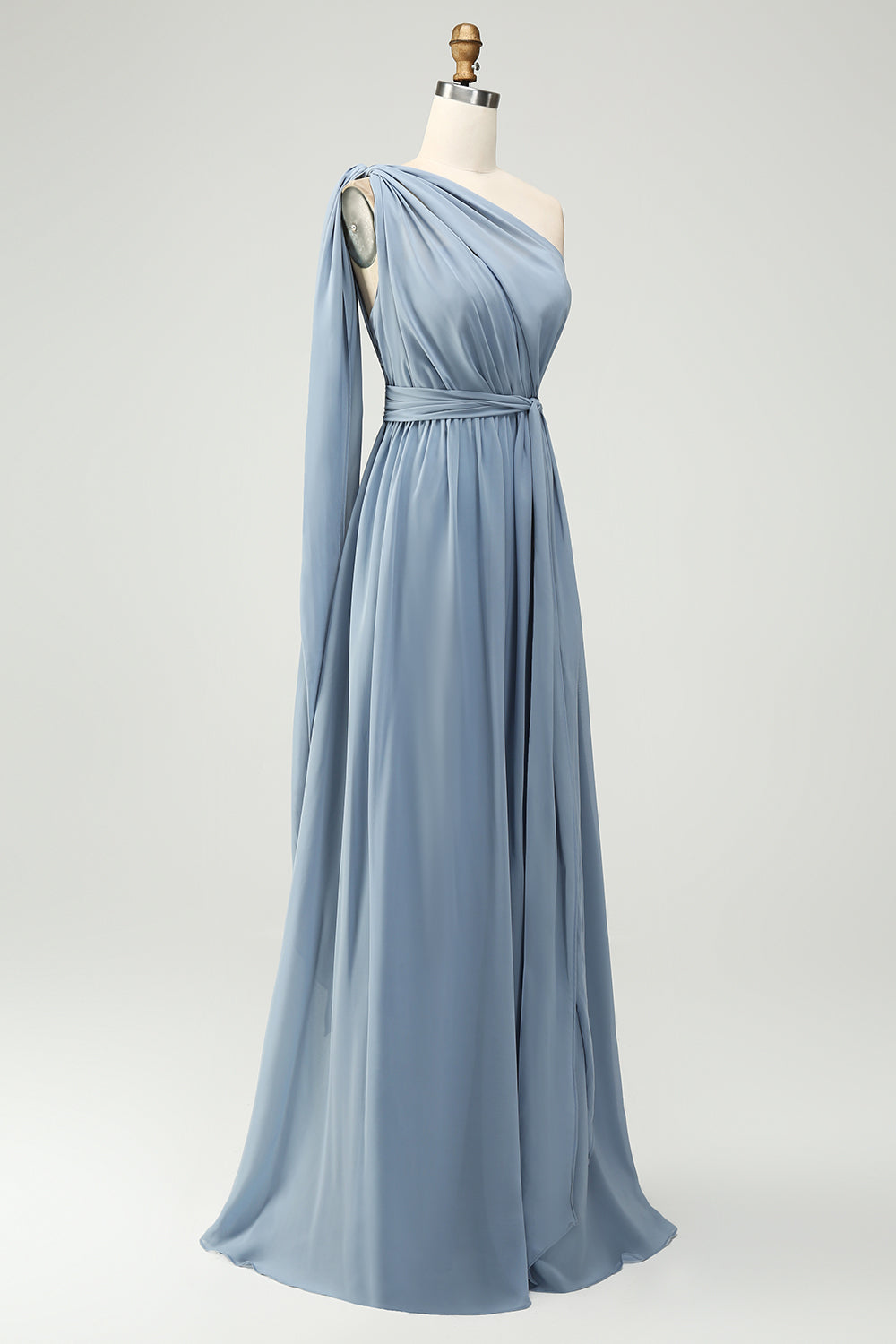 Wedtrend Women Maternity Bridesmaid Dress A Line Chiffon Convertible Dusty Blue Wedding Party Dress WEDTREND Wedtrend Women Maternity Bridesmaid Dress A Line Chiffon Convertible Dusty Blue Wedding Party Dress WEDTREND