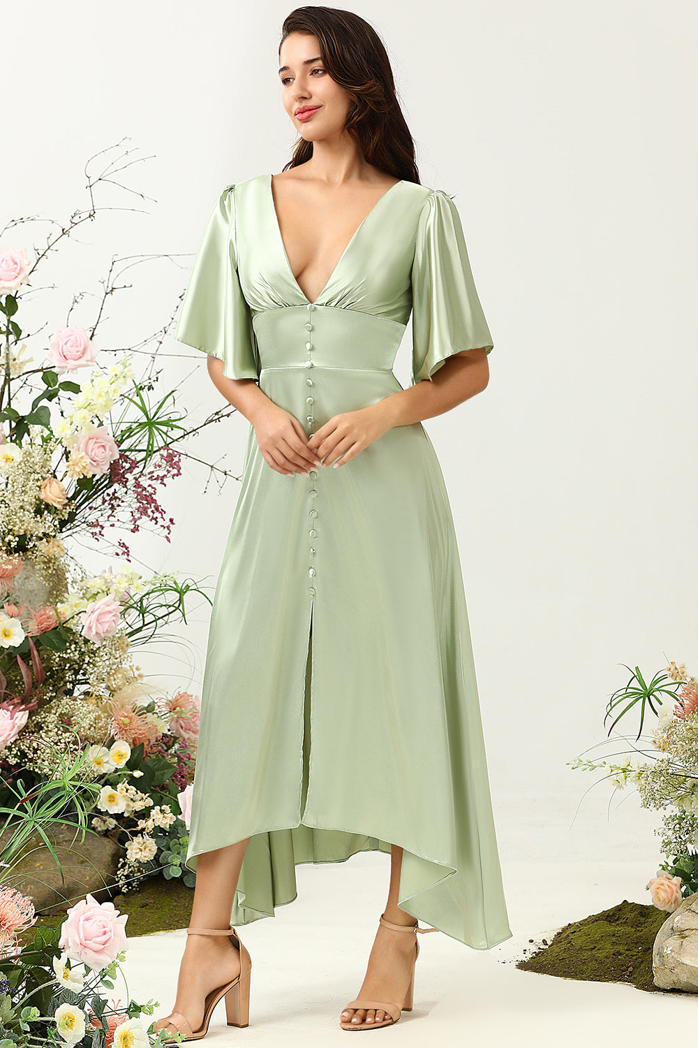 deep sage bridesmaid dresses Dark Sage L Closet D Chnel