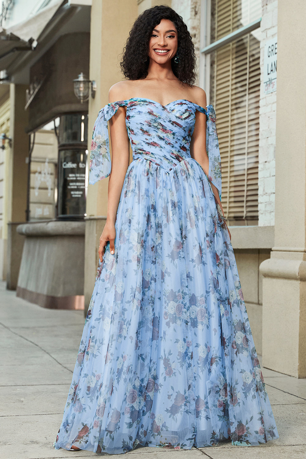 Label Priyanka Kar Cotton Satin Floral Print Gown | Blue, Floral Patterns,  Cotton Satin, High Neck, Cap | Printed gowns, Floral print gowns, Gowns