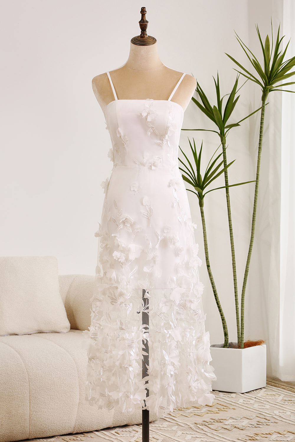 Wedtrend Women Classy White Short Graduation Dress Bodycon Spaghetti Straps Maxi Dress With Appliques WEDTREND Wedtrend Women Classy White Short Graduation Dress Bodycon Spaghetti Straps Maxi Dress With Appliques WEDTREND