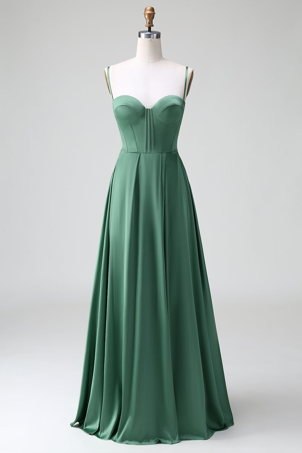 Wedtrend Women Eucalyptus Bridesmaid Dress with Pocket A Line Lace-Up Back Corset Pleated Satin Wedding Party Guest Dress WEDTREND Wedtrend Women Eucalyptus Bridesmaid Dress with Pocket A Line Lace-Up Back Corset Pleated Satin Wedding Party Guest Dress WEDTREND