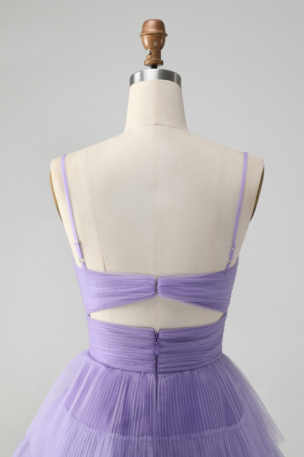 small waist pretty face purple dress Taylor Lilac Tie Back Mini Dress - US 0