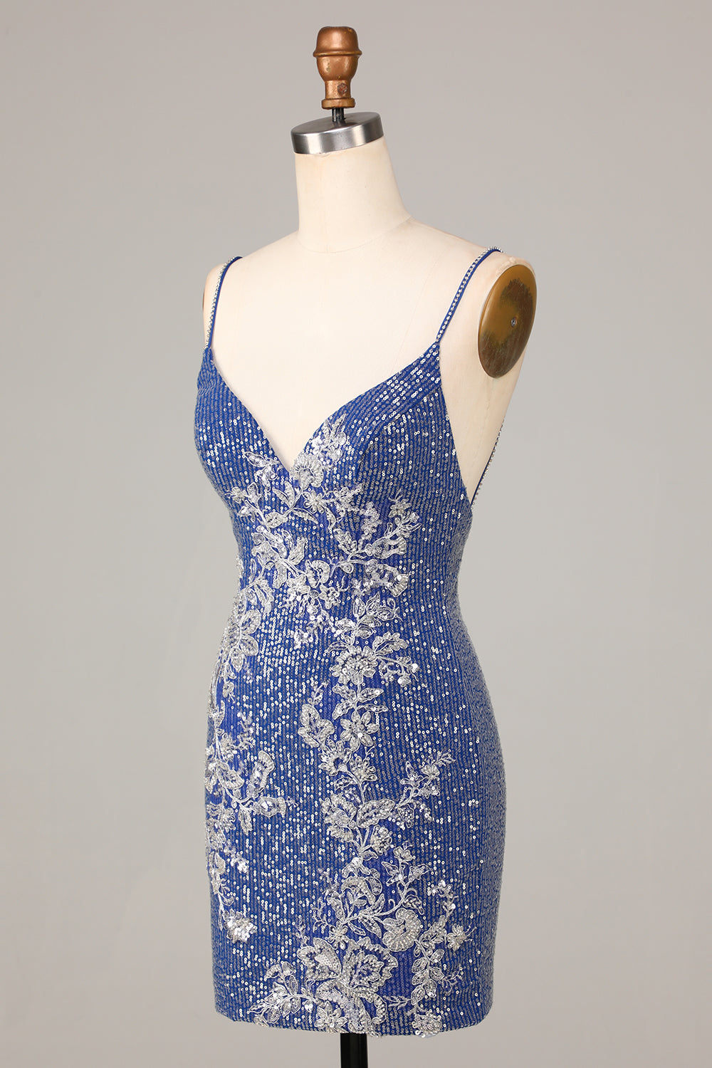 Wedtrend Women Dark Blue Short Homecoming Dress with Sequins Sparkly Sheath Spaghetti Straps Cocktail Dress WEDTREND Wedtrend Women Dark Blue Short Homecoming Dress with Sequins Sparkly Sheath Spaghetti Straps Cocktail Dress WEDTREND