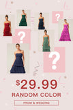 A-Line Strapless Tiered Pleated Bridesmaid Dress [US WAREHOUSE]- Random Color