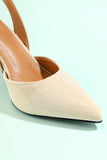 Light Nude Classic Pointy Heels Wedding Shoes