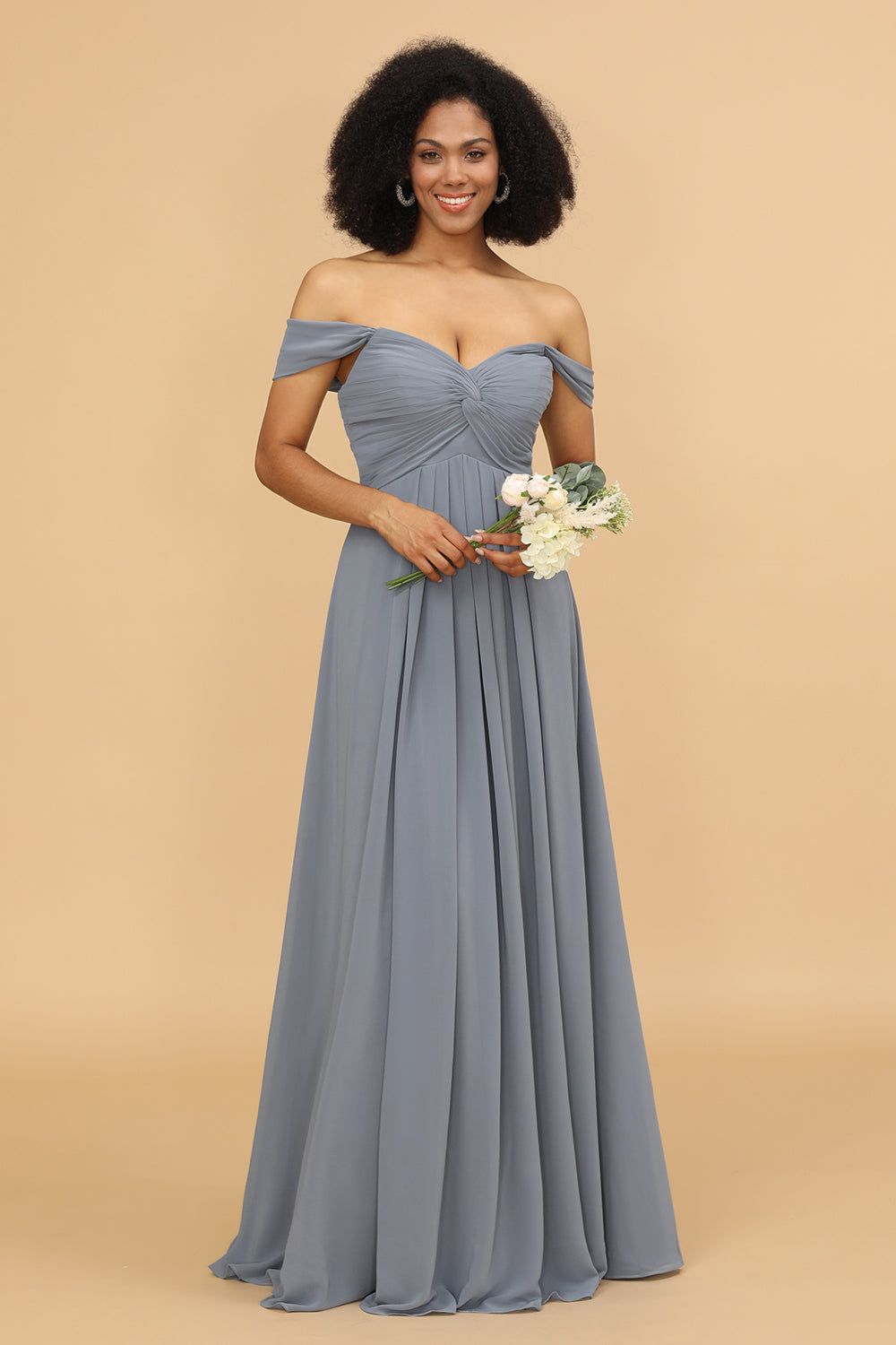 Wedtrend Women Bridesmaid Dress Off the Shoulder Chiffon A-line Wedding Party Dress WEDTREND Wedtrend Women Bridesmaid Dress Off the Shoulder Chiffon A-line Wedding Party Dress WEDTREND
