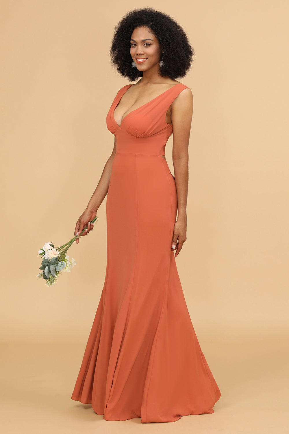 Wedtrend Women Sunset Mermaid Bridesmaid Dress V-neck Sleeveless Wedding Party Dress WEDTREND Wedtrend Women Sunset Mermaid Bridesmaid Dress V-neck Sleeveless Wedding Party Dress WEDTREND