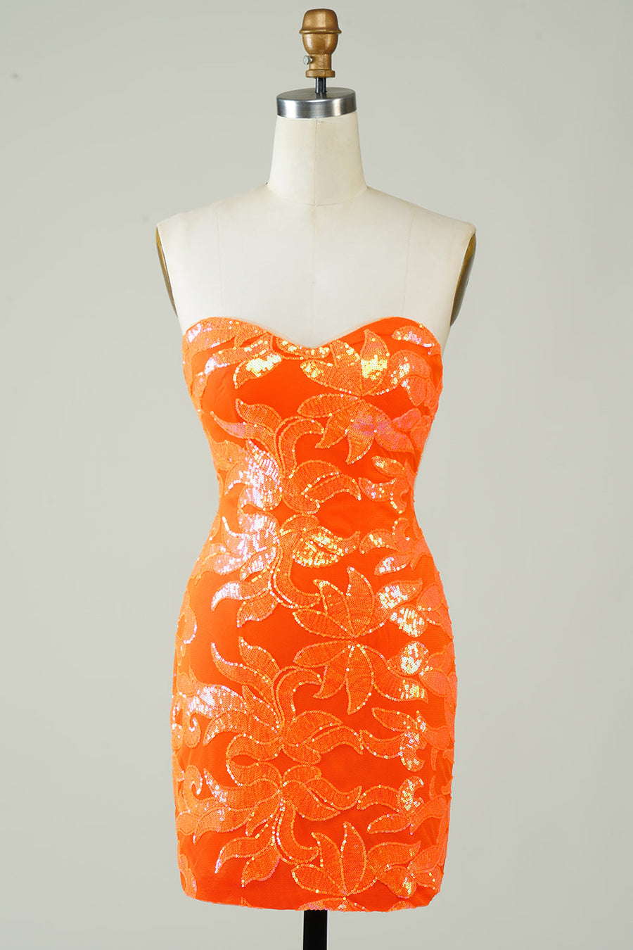 open lace back dress Emma Short Bodycon Sequin Homecoming Dress