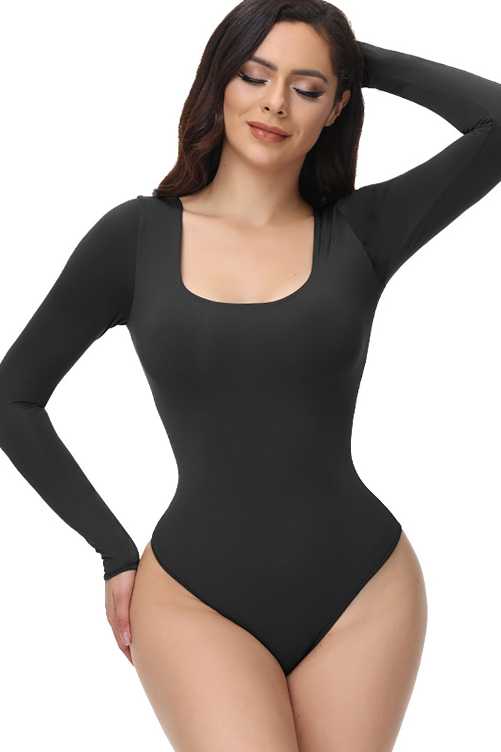 CLOZOZ Long Sleeve Bodysuit Shapewear Tummy Control Square Neck Seamless  Bodysuits for Women Ribbed Knit Body Suits - Coupon Codes, Promo Codes,  Daily Deals, Save Money Today